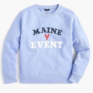 J. Crew “Maine Event" sweatshirt, size small, periwinkle